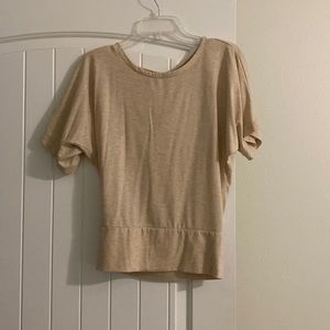 Small tan flowy shirt